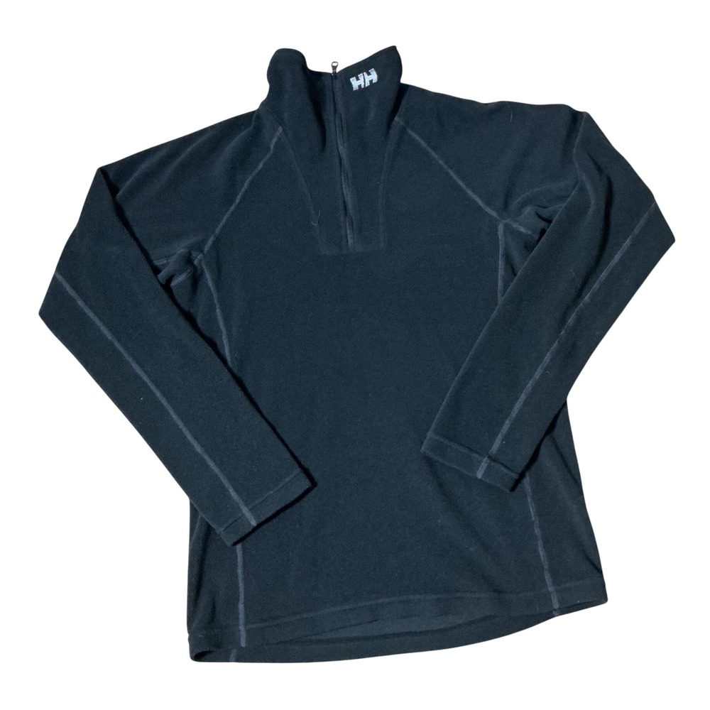 Helly Hansen Gorpcore Polartec Fleece Granola Girl Pullover Black Womens Sz S
